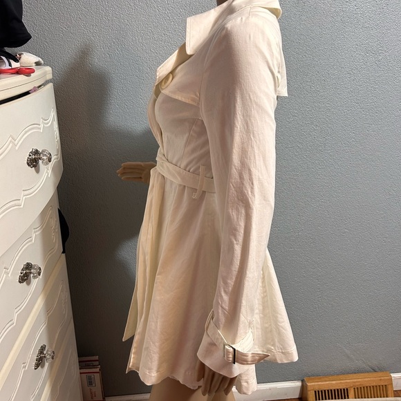NWOT Better Be double breasted trench coat size small - Picture 5 of 7